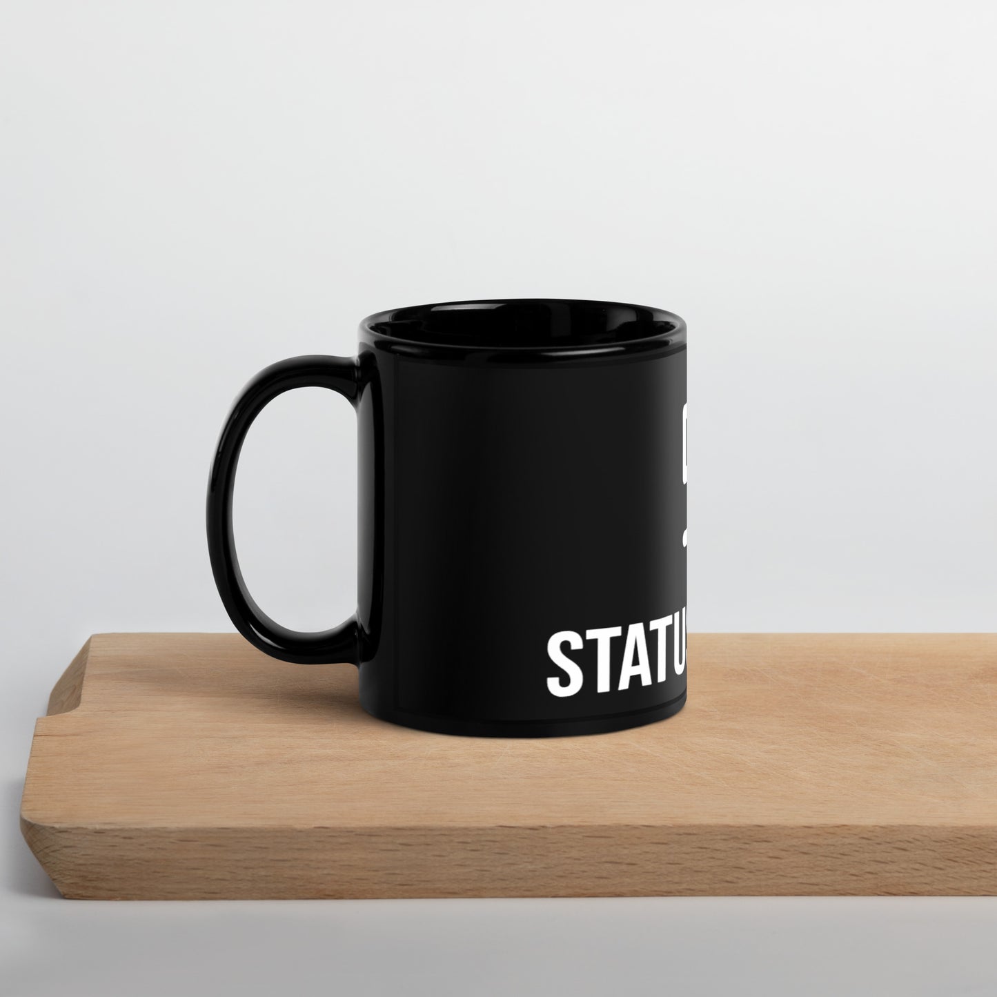 Status Black Glossy Mug