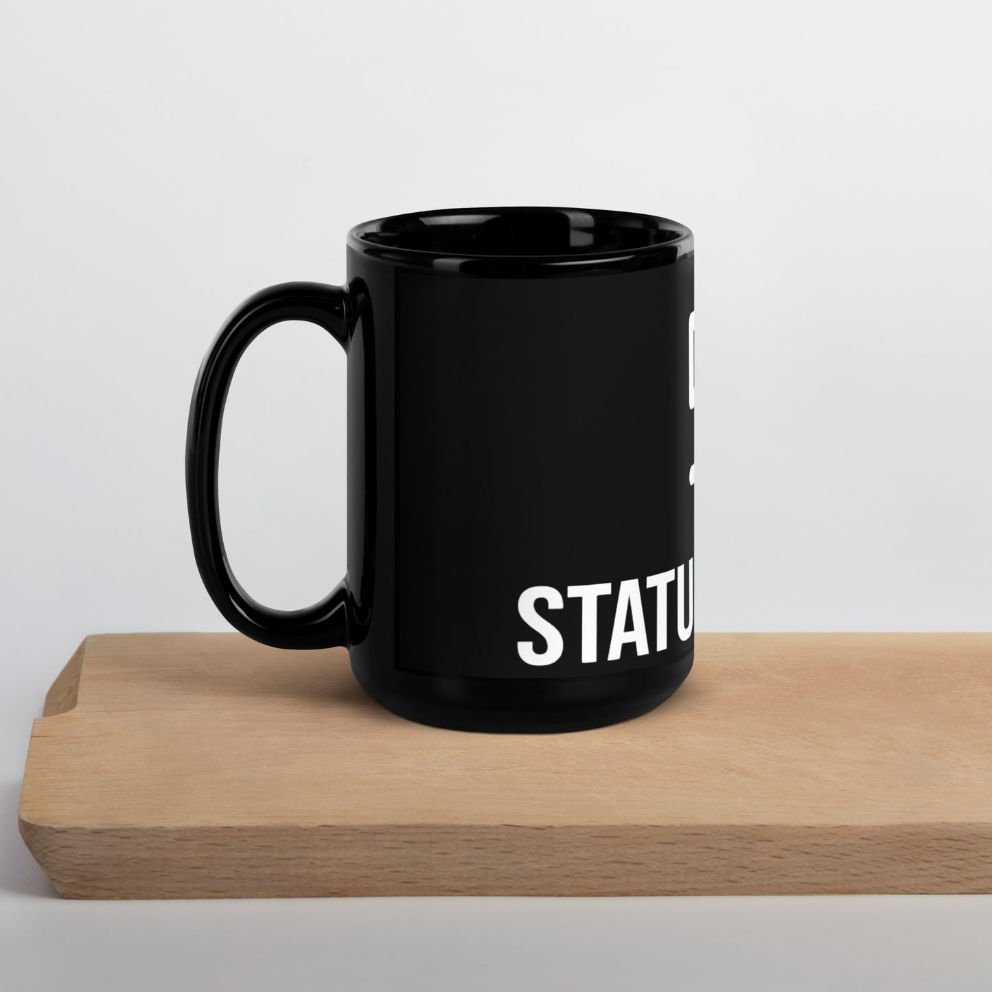 Status Black Glossy Mug