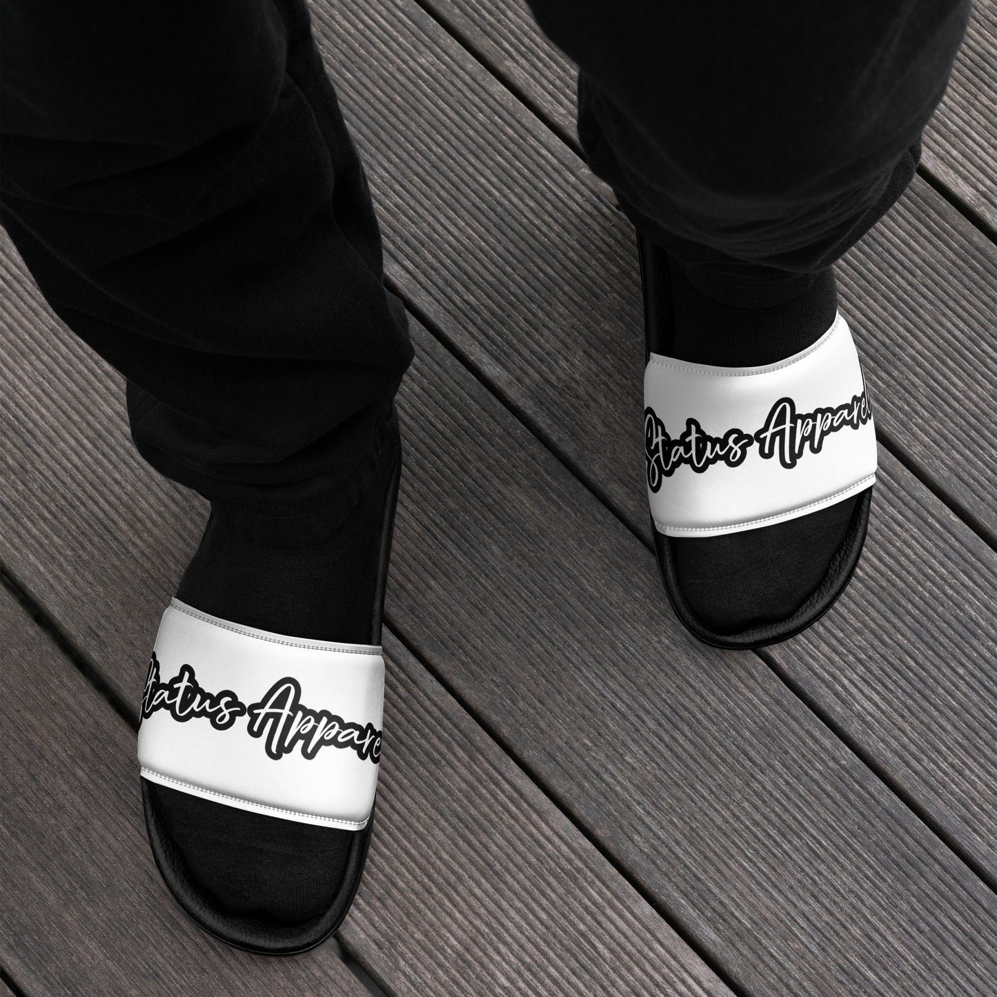 Men’s Status Cursive slides