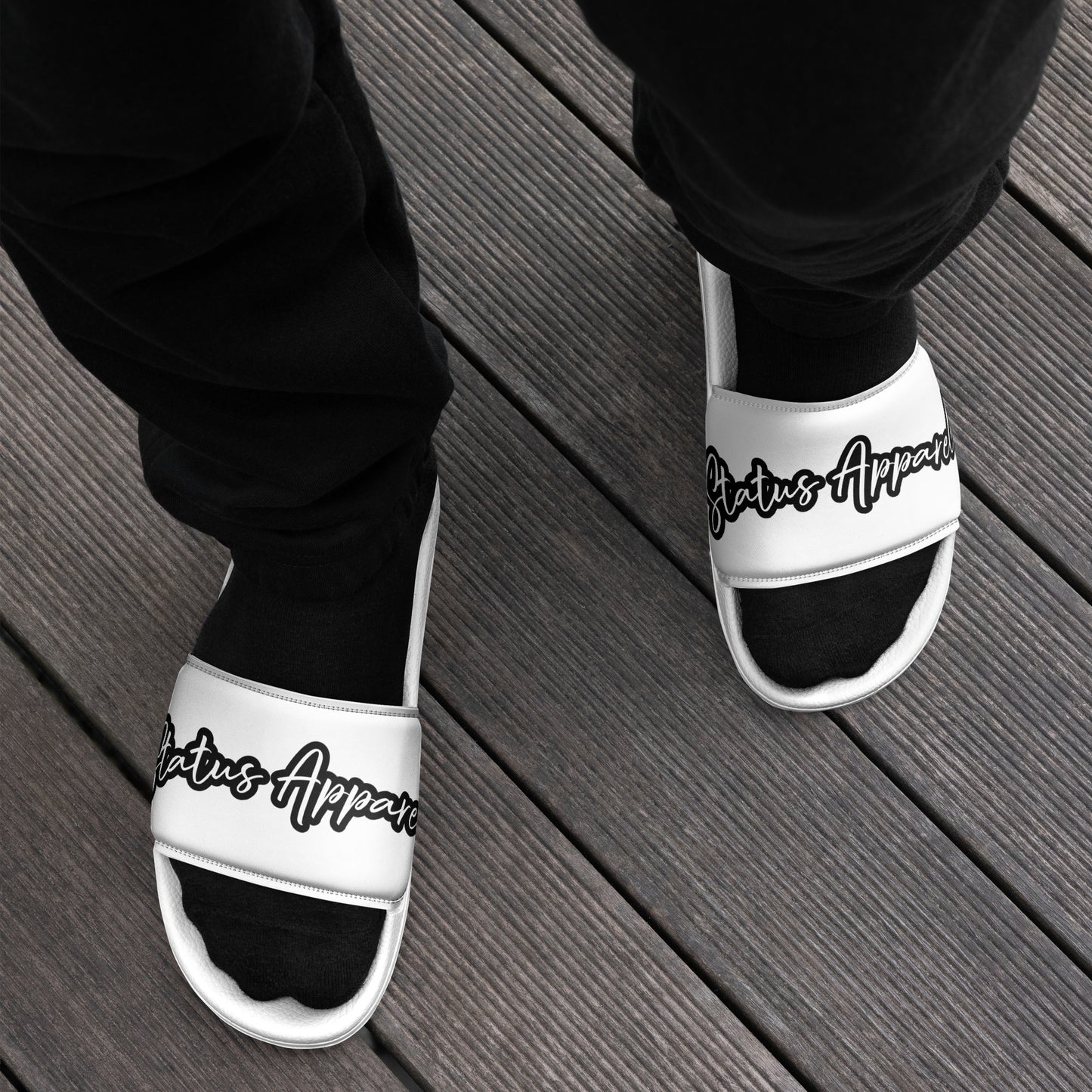 Men’s Status Cursive slides