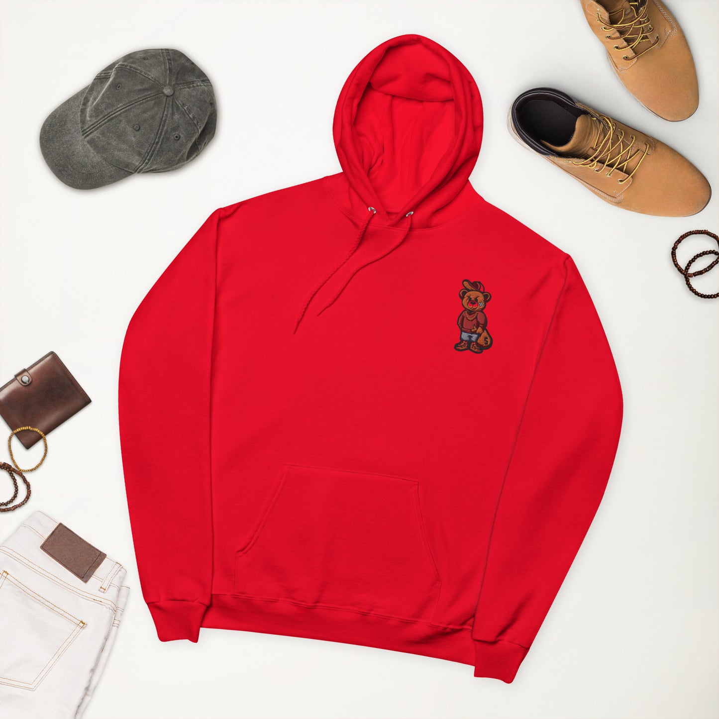 Status bear stitch hoodie