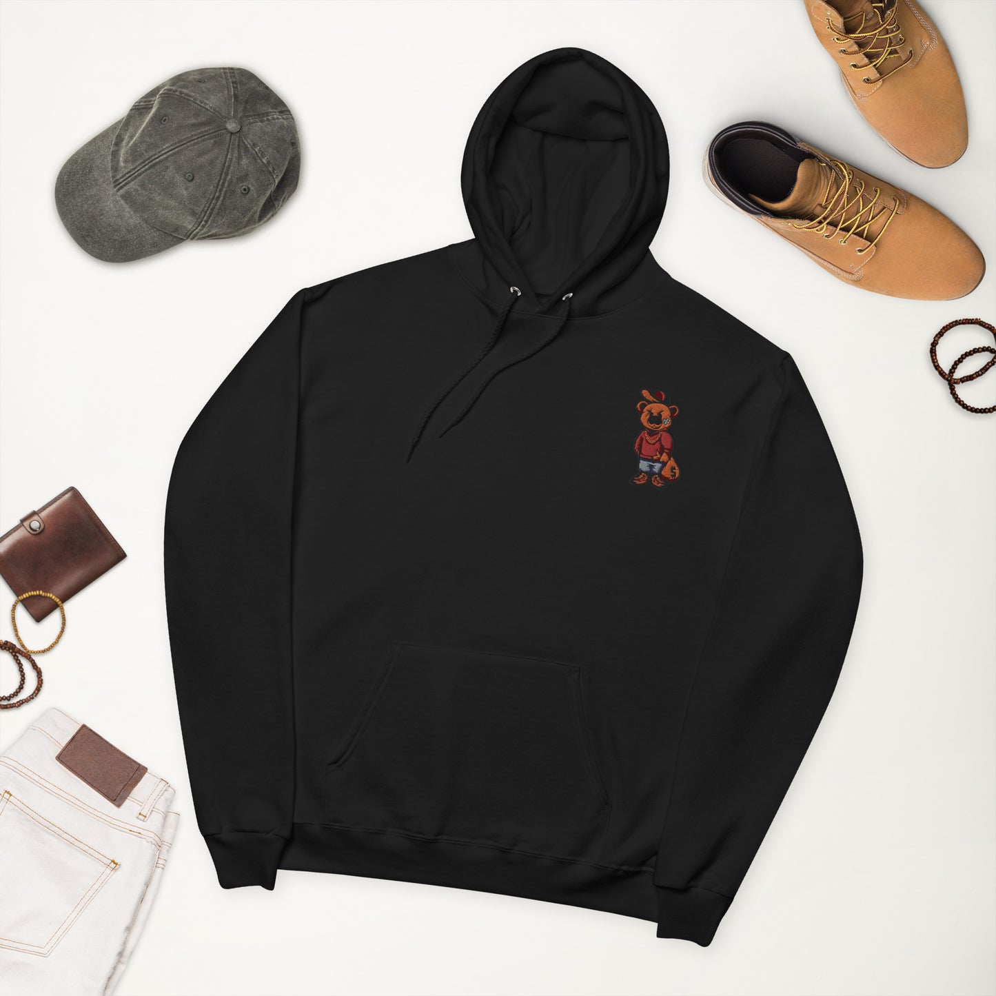 Status bear stitch hoodie