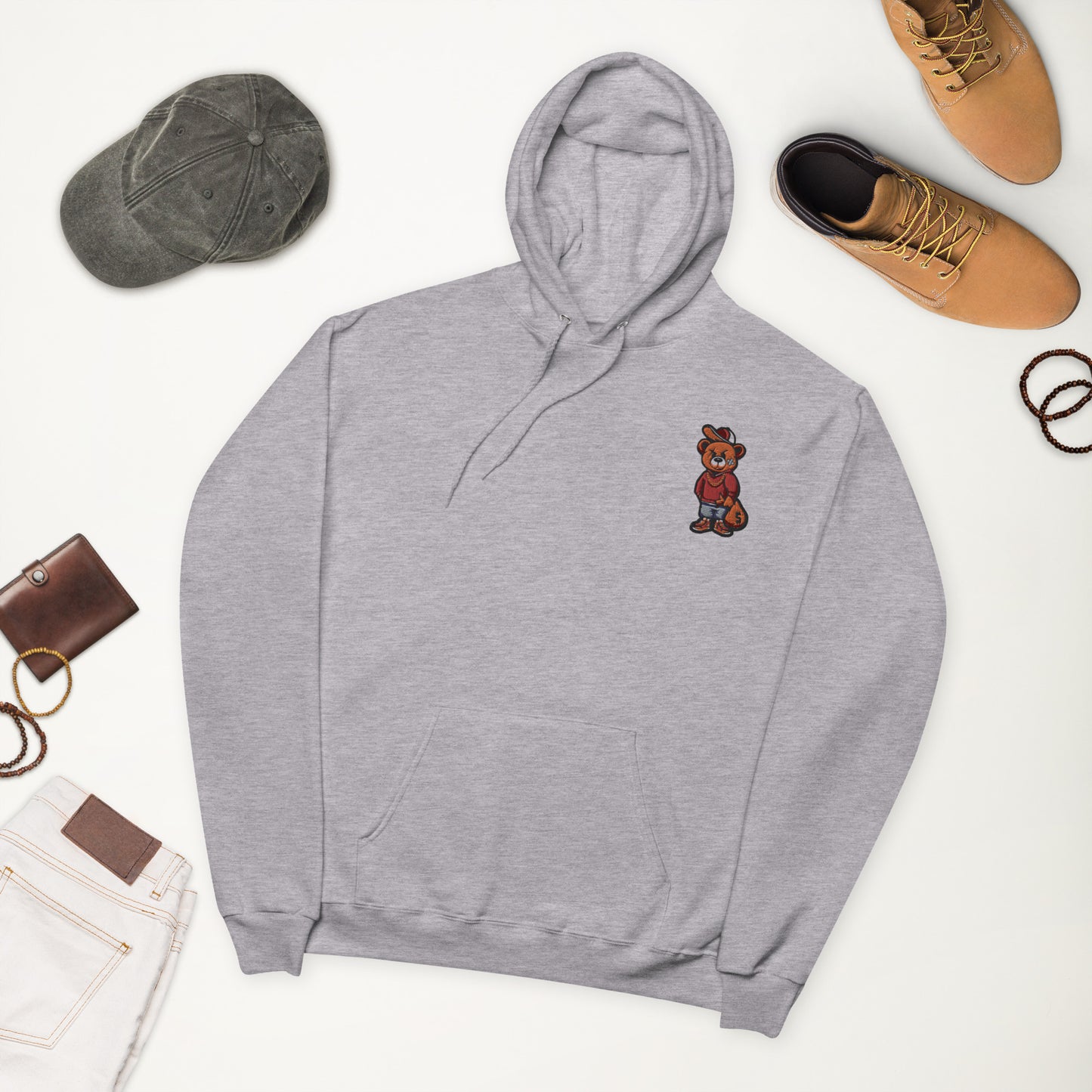 Status bear stitch hoodie